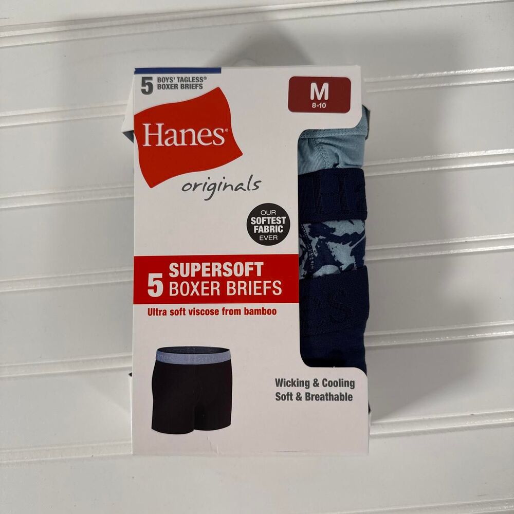 New Hanes Boys Boxer Briefs